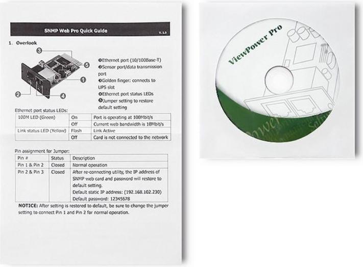 Produktbild Qoltec 50389 SNMP-Modul für unterbrechungsfreie Stromversorgung
