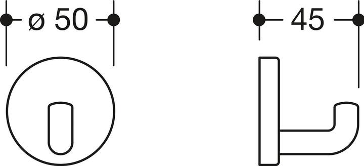 Actual product image Hewi Coat hook 477