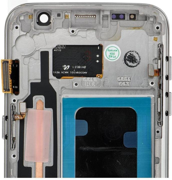 Actual product image FixCell LCD display! display LCD SAMSUNG S7 with frame gold (refub) (Display, S7)