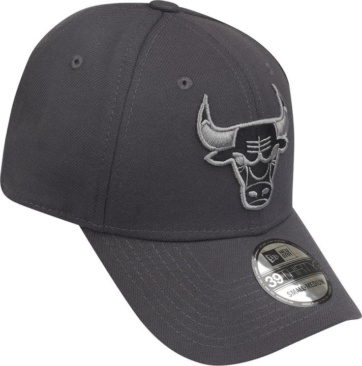 Produktbild New Era 39Thirty Stretch Cap - Chicago Bulls graphite - S/M (S, M)