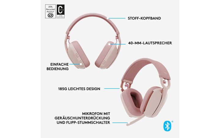 Produktbild Logitech Zone Vibe 100 (Kabellos, USB-C)