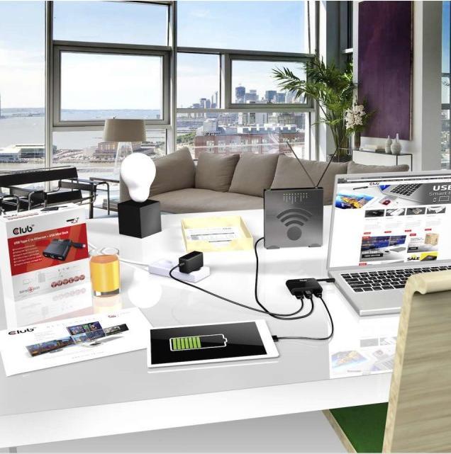 Produktbild Club 3D SenseVision USB Type-C Mini Dock (USB-C, 3 Ports)