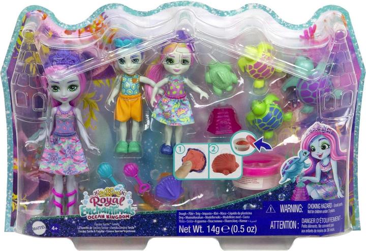 Actual product image Enchantimals Ocean Kingdom Tinsley Turtle Family Dolls
