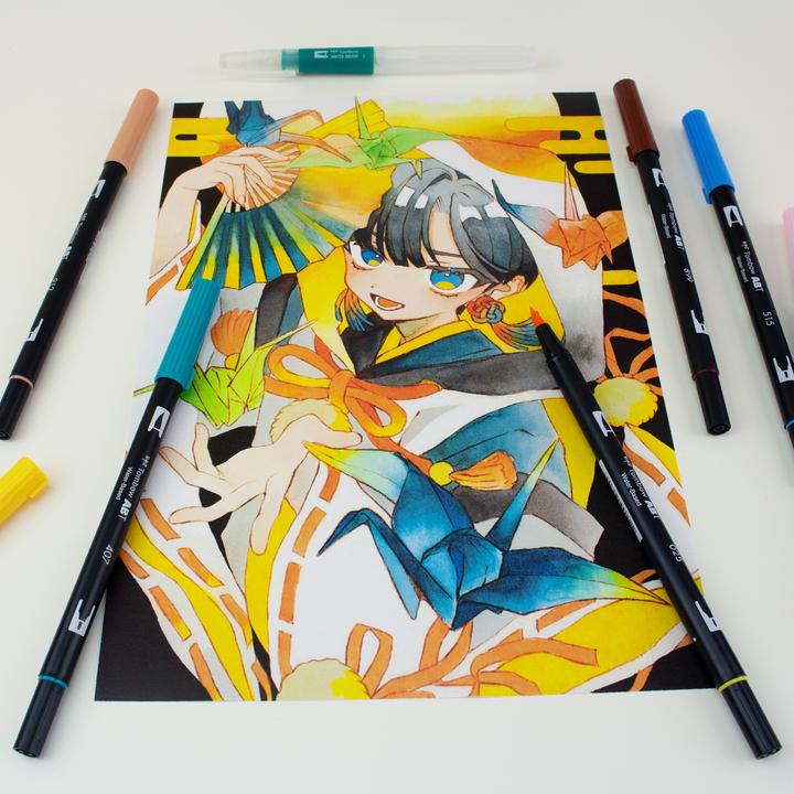 Produktbild Tombow Dual Brush Pen Etui (6x)