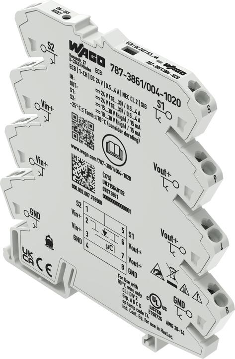Actual product image Wago Elektronischer787-3861/004-1020Schutzschalter 1-kanalig