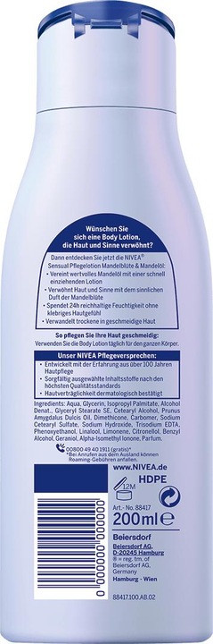 Produktbild NIVEA Mandel Blute, Balsam, 200 ml (Körperlotion, 200 ml)