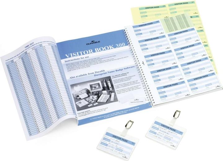 Nutritional values and ingredients Durable Notepad visitor book refill set ws (A4)