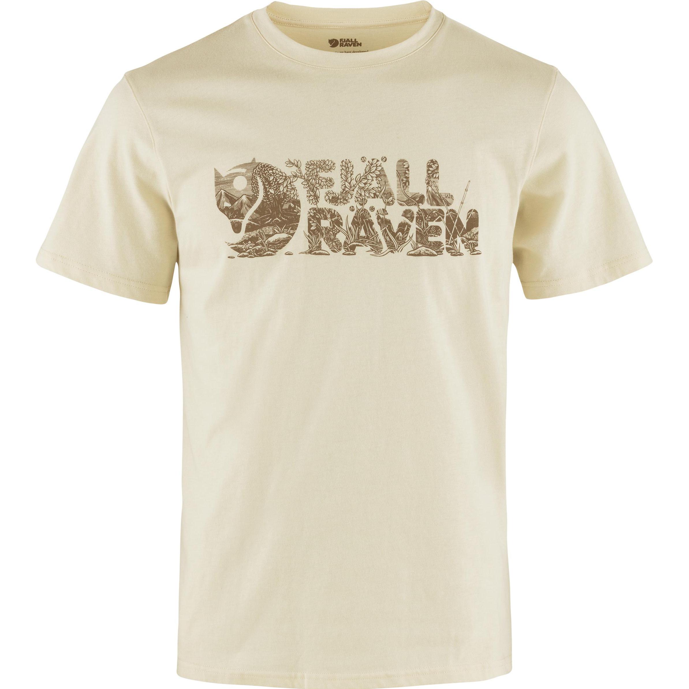 Fjällräven, Herren, Shirt, Lush Logo T-shirt, Weiss, (L)