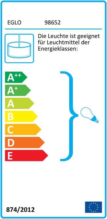 Energy Label EGLO Ariscani (E27)