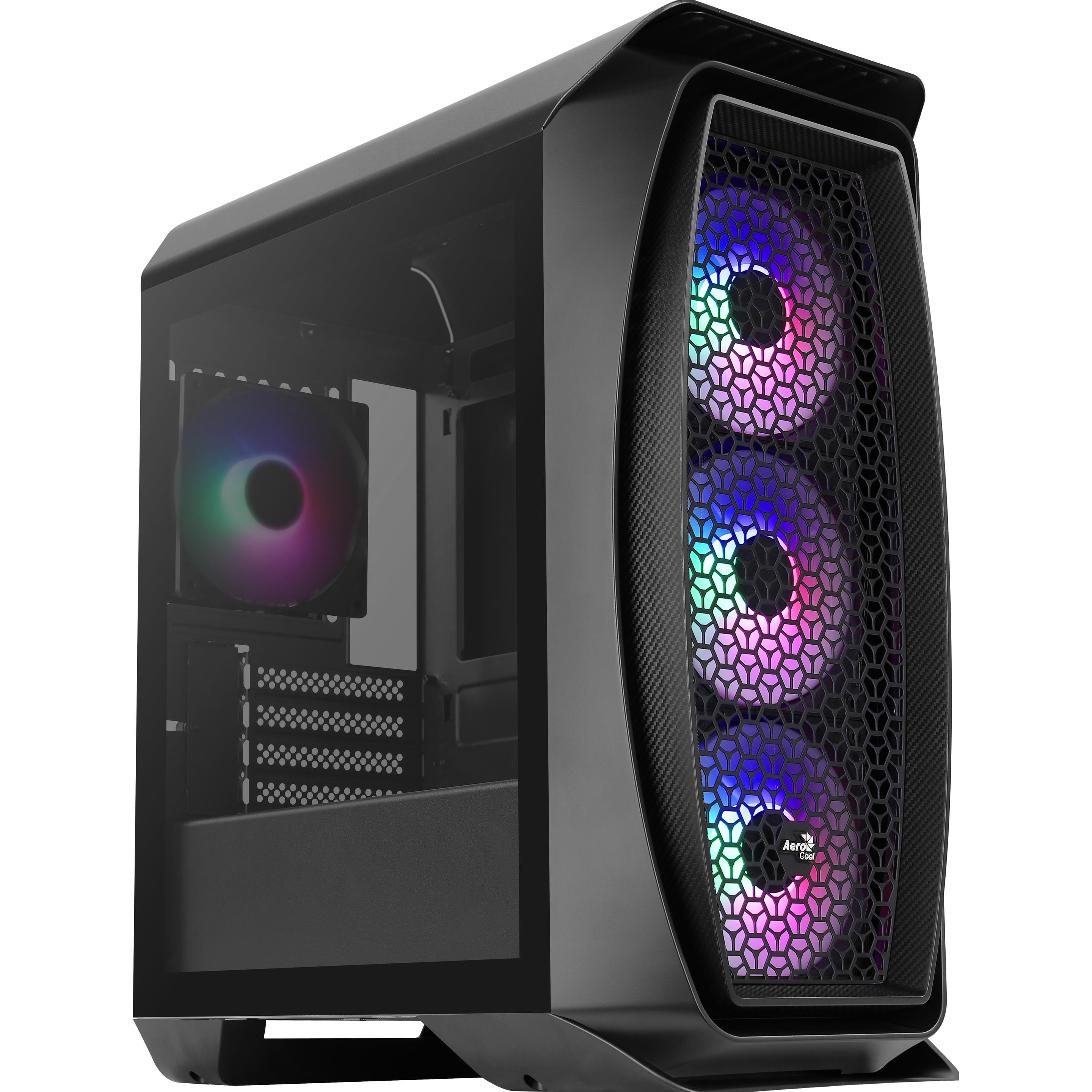 AeroCool Aero One Mini Frost Mini Tower (mATX, Mini-ITX), PC Gehäuse, Schwarz
