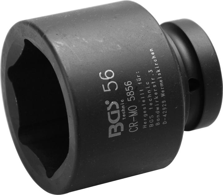 Actual product image BGS Impact Socket, Hexagon 25 mm (1") Drive 56 mm (56 mm)