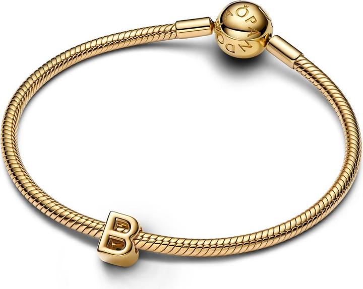 Image du produit Pandora Charm Lettre B Plaqué Or (Plaqué or, Métal)