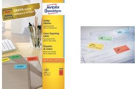 Actual product image Avery Organisational labels