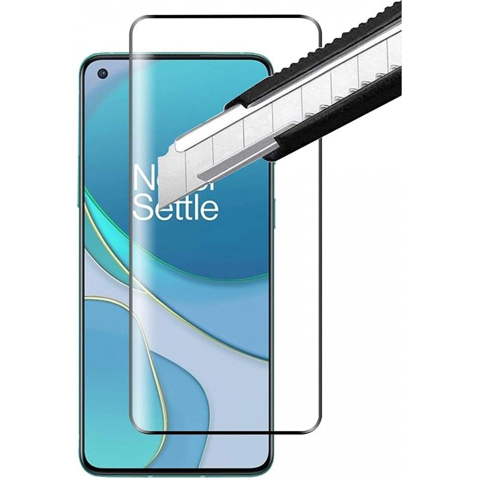 Thumbnail - Screenguard OnePlus 9 Full Screen Panzerglas Schutzfolie 2.5D 9H (1 Stück, OnePlus 9), Smartphone Schutzfolie, Schwarz