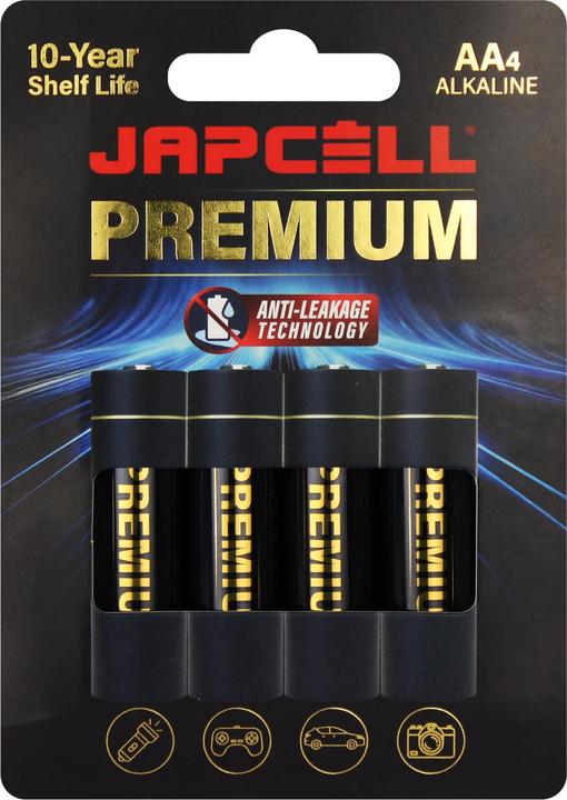 Image du produit Japcell Premium AA-Alkalibatterien - 4 Stück Blister (4 pcs, AA)