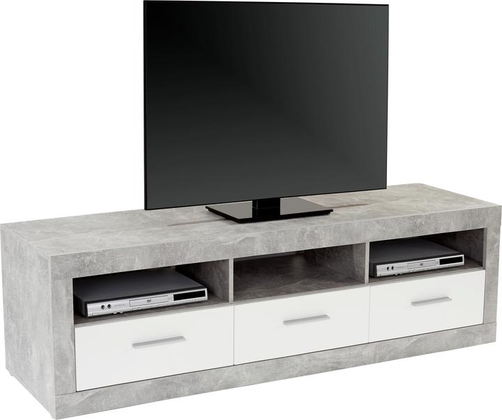 Aspetto bianco lucido e cemento chiaro