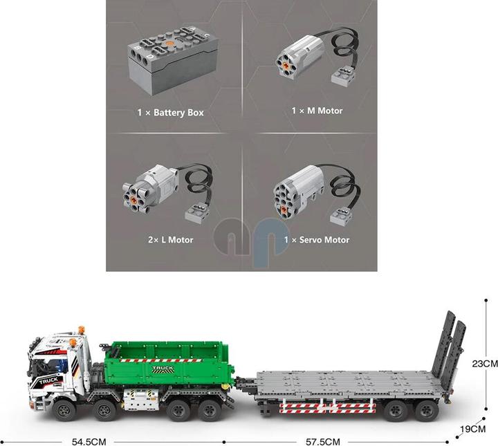 Produktbild ReoBrix 22021 - Tieflader (RC) (2950Teile)