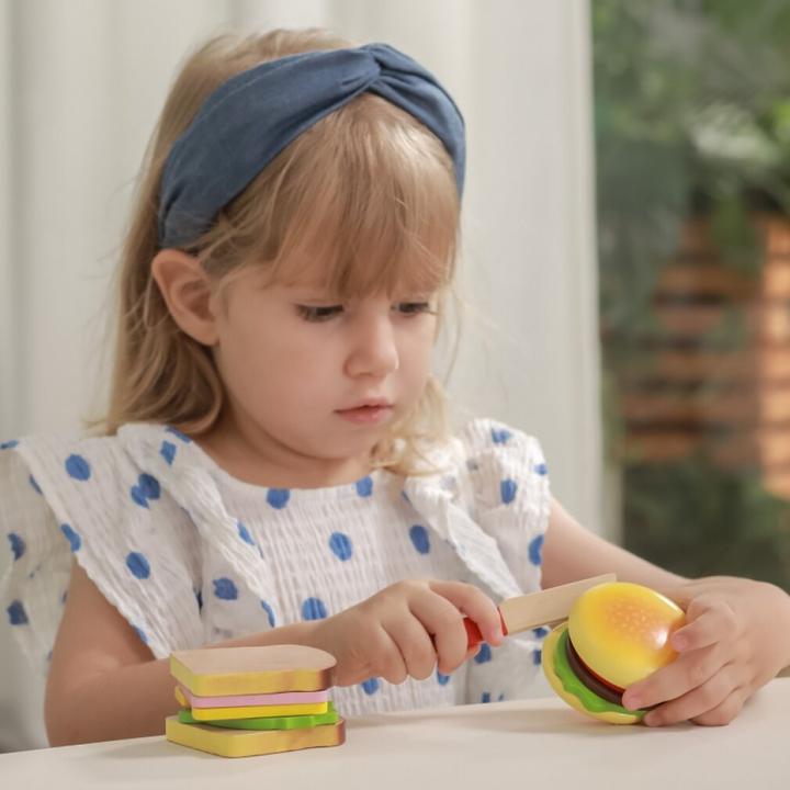 Actual product image Viga Toys Hamburger and sandwich