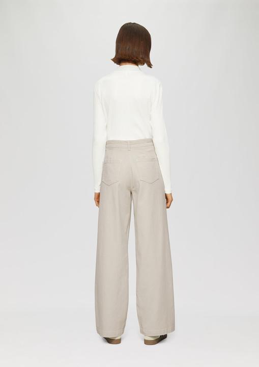 Produktbild S.Oliver Hose Wide-Leg-Hose aus Twill mit Gürtel (38)