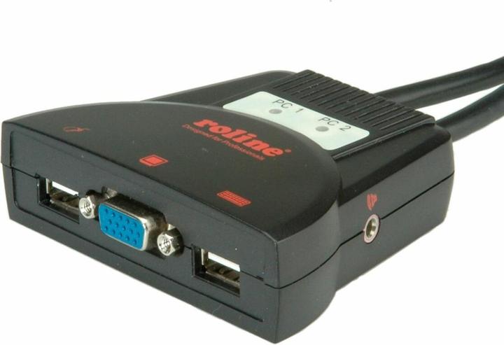 Image du produit Roline Commutateur KVM Star 2PC, USB, audio