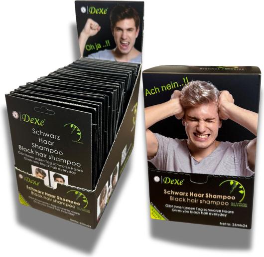 Actual product image Dexe Schwarzes Haarshampoo (600 ml, Liquid shampoo)