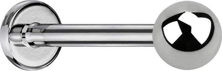 Actual product image Star Piercing Steriles Micro Labret silber mit Kugel (Titanium, without brass)