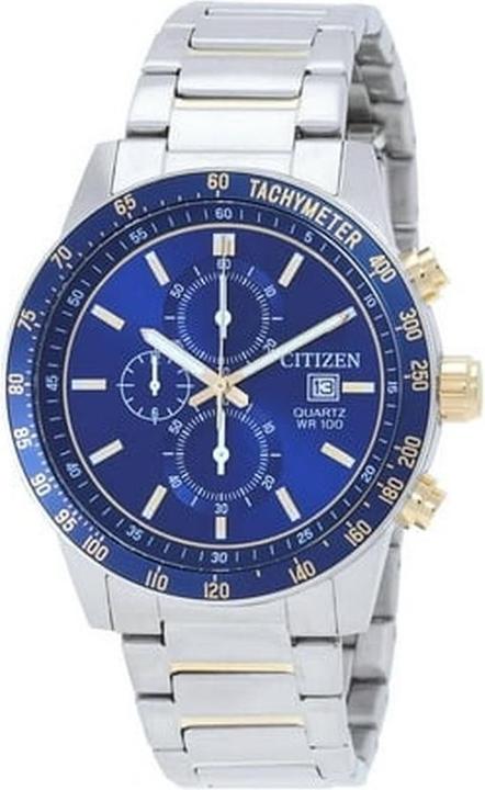 Actual product image Citizen Chronograph Quartz Blue Dial Watch (Chronograph, 44 mm)