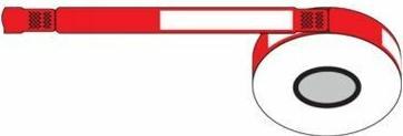Actual product image Zebra Adult 1Kit, 1" x 11" (2.50 cm, White, Red)