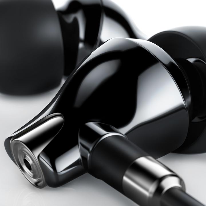 Actual product image Liam & Daan In-Ear headphones, ceramic "Urban" InEar Earphone, 8mm driver, aramid cable (NC, Cable)