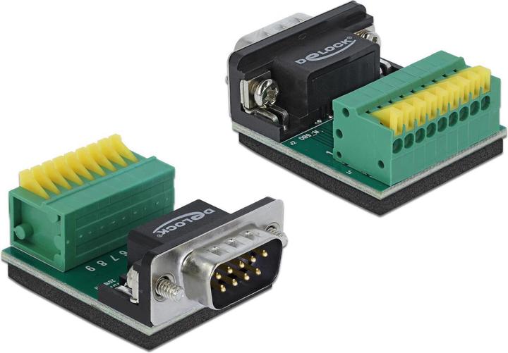 Actual product image Delock Adapter Sub-D 9 Pin M Terminal block 9 Pin 0 cm