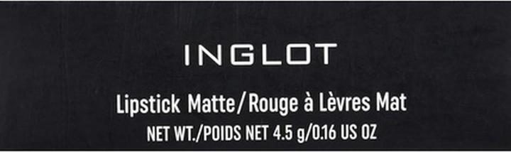 Actual product image Inglot Matte Lipstick Enriched with Vitamin E, Avocado and Macadamia Oil Formula 4.5g 446 (446)