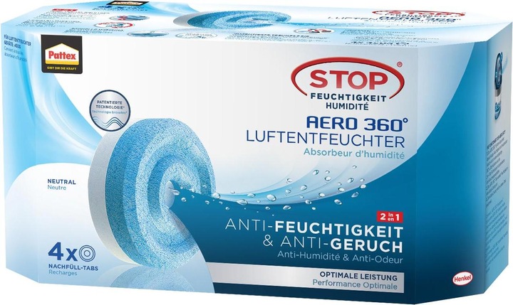 Produktbild Pattex AERO 360° Neutral Tabs Nachfüllpack 4x450g (1 x)