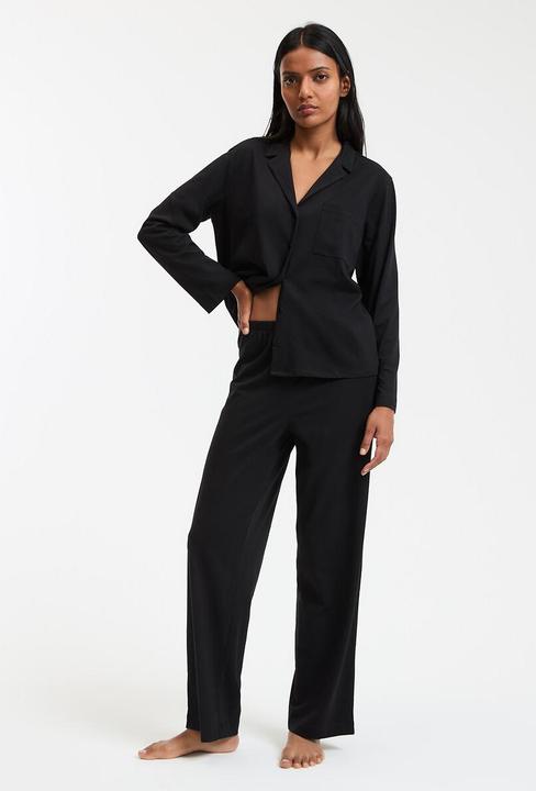 Produktbild La Redoute Collections Pyjama mit langen Ärmeln aus Baumwoll-Jersey (S)