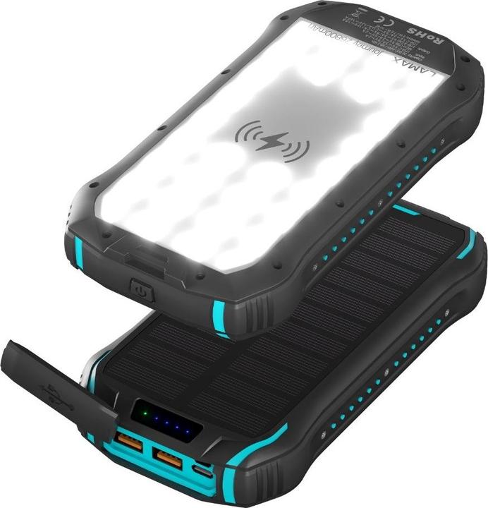Produktbild Lamax Journey Lithium Polymer (LiPo) Wireless charging Black (26800 mAh, 20 W, 99.20 Wh)