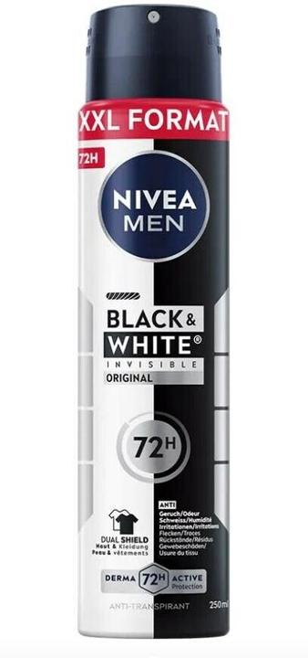 Produktbild NIVEA MEN Black & White Invisible Original Spray XXL (Spray, 250 ml)