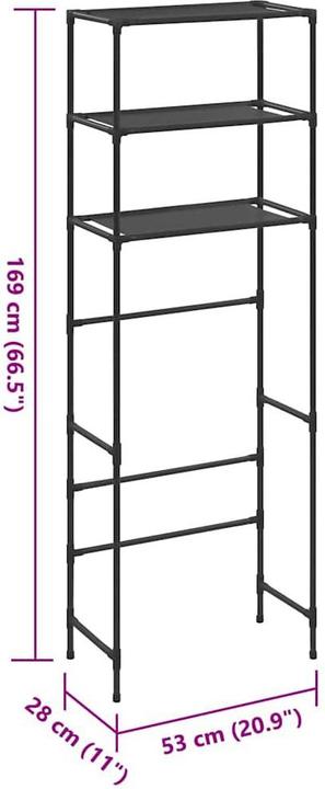 Actual product image vidaXL Tjorven (53 x 28 x 169 cm)