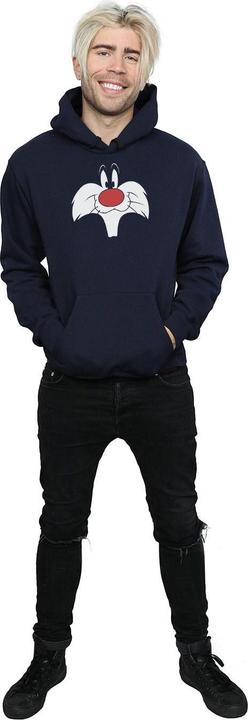 Actual product image Looney Tunes Mens Sylvester Big Face Hoodie (3XL)