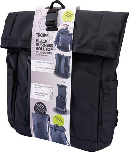 Image du produit Troika BLACK ROLL TOP Sac à dos Rolltop, noir (17.50 l)