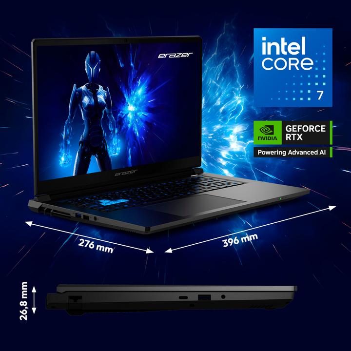 Image du produit Erazer Defender 17 P1  RTX 5060 (17.30", Intel Core 7 240H, 32 Go, 2000 Go, DE)
