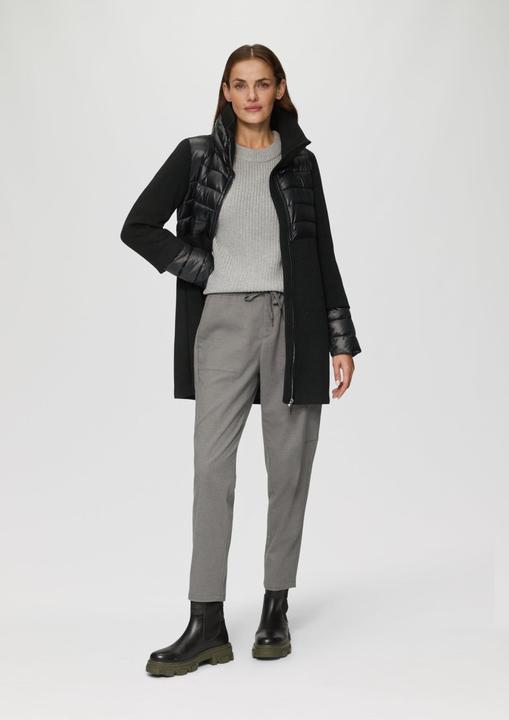 Produktbild S.Oliver Outdoor-Mantel Mantel im Fabricmix mit hohem Stehkragen