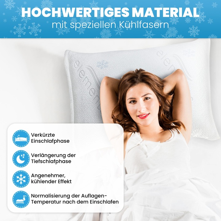 Produktbild Mara Vital Kühlender Kissenbezug 2er Set (Kopfkissenbezug, 40 x 80 cm)