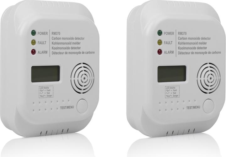Produktbild Smartwares RM370/2 Kohlenmonoxid Melder mit 3 LEDs und
