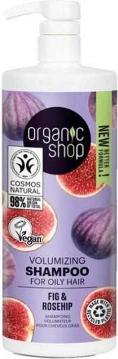 Organic Shop Volumizing Shampoo for Oily Hair Fig and Rosehip 1000ml (1000 ml, Liquid shampoo)