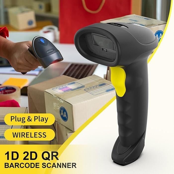 Actual product image Qoltec Scanner Barcode-Leser 1D 2D USB Bluetooth (2D barcodes, 1D barcodes, QR Code)