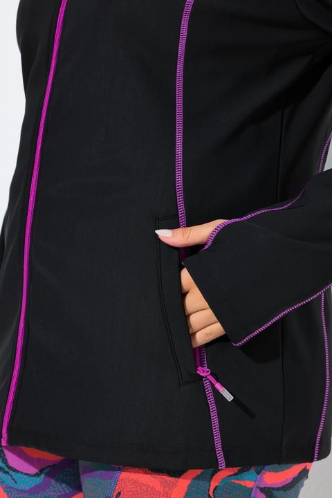 Image du produit Ulla Popken Veste technique en molleton déperlant, col montant (46, 48)