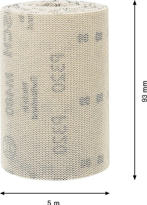 Image du produit Bosch Professional Zubehör EXPERT M480 Rouleau abrasif en filet, 93 mm, 5 m, G 320 (320)