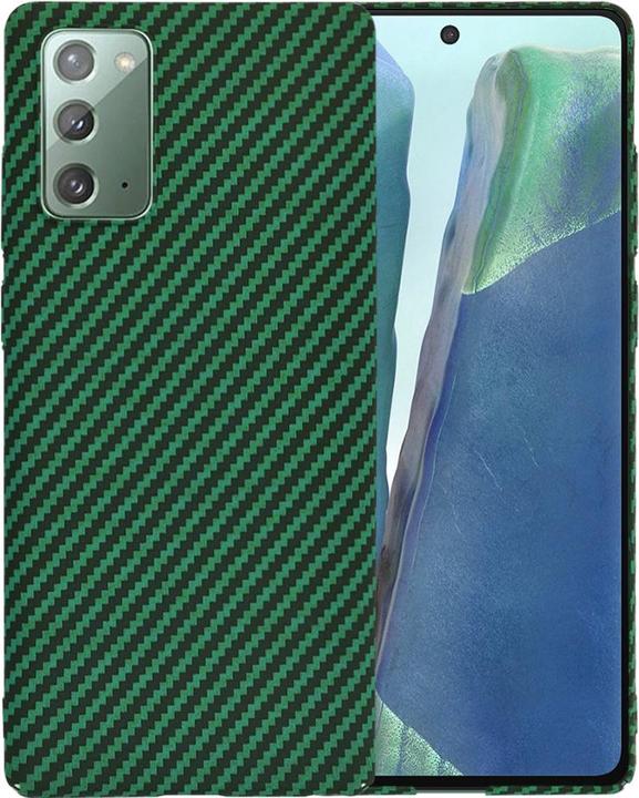Produktbild Techsuit - Carbonite FiberShell - Samsung Galaxy Note 20 4G / Note 20 5G - Green (Samsung Galaxy Note 20 5G, Samsung Galaxy Note 20)