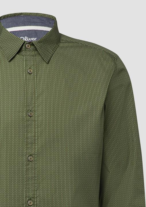 Immagine prodotto s.Oliver Hemd Slim Fit: Gemustertes Hemd mit Kentkragen (L)