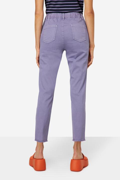 Produktbild Laurasøn 7/8-Slimhose, schmale Passform, 4-Pocket, Fransensaum, mit recyceltem Polyester (42)