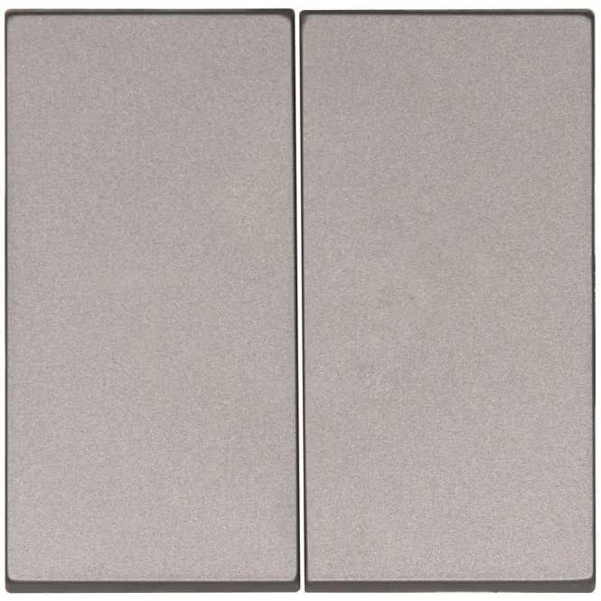 Kopp D-Wippe HK07 stahlfarben 490347009, Taster + Schalter, Silber